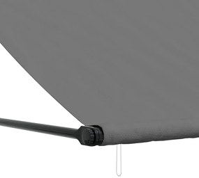 Toldo retrátil 200x150 cm tecido e aço antracite