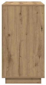 Estante vidaXL Artisan Carvalho 80x34x75 cm Madeira de engenharia