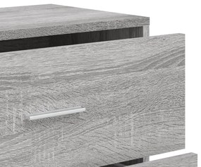 Aparadores 2 pcs 60x31x84 cm derivados madeira cinzento sonoma