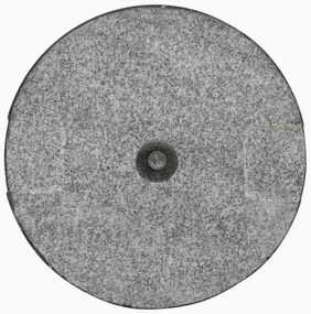 Base de guarda-sol redonda granito 20 kg preto