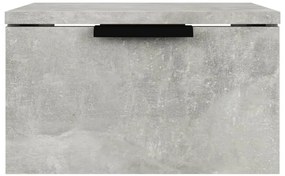 Mesa cabeceira montagem na parede 34x30x20 cm cinzento cimento