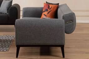 Sofá-cama de 3 Lugares Kapri – Cinzento Claro – 220 cm x 84 cm x 77 cm