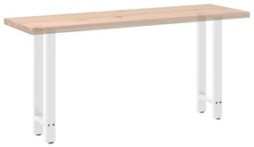 Pés de mesa de console , brancos, 2 peças, 38x(72-73) cm, aço