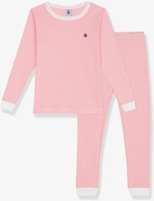 Pijama em algodão Petit Bateau para criança rosa