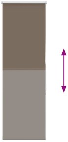 Persiana de enrolar 40x130 cm largura tecido 35,7 cm poliéster