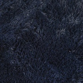 Tapete shaggy de pelo alto NAVARRA 160x160 cm azul-marinho