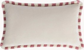 Almofada de veludo artesanal com franjas Happy Pillow