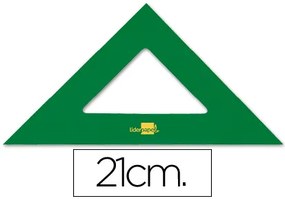 Esquadro 21 cm Plástico Verde