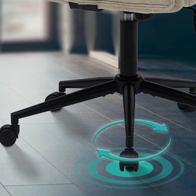 Cadeira de Escritório Kingman tecido creme