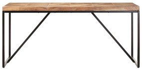 Mesa de jantar 160x70x76 cm madeira acácia maciça e mangueira