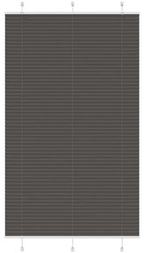Preto Plissada Cega 120x200 cm Largura Tecido 119,4cm Poliéster