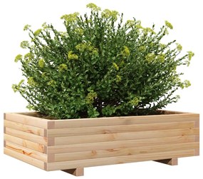 Vaso/floreira de jardim 90x60x26,5 cm madeira de pinho maciça