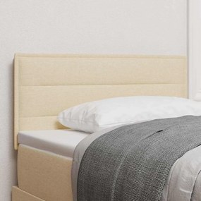 Cabeceira vidaXL Design Linhas Creme 80 cm Tecido