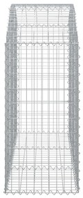 Cesto gabião arqueado 150x50x100/120 cm ferro galvanizado
