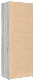 Armário alto 70x42,5x185 cm derivados madeira cinzento sonoma
