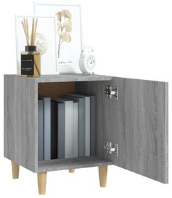 Mesa de cabeceira 2 pcs derivados de madeira cinzento sonoma