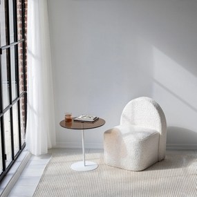 Mesa Lateral Chill-Out – Branco Bronze – 50cm x 50cm x 50cm