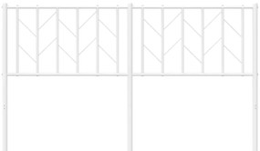 Cabeceira de cama 150 cm metal branco