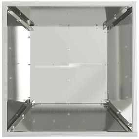 Vasos de Pilar para Jardim - 2 peças com Bowl de 40x40x100 cm em Aço I