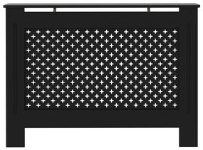 Cobertura de radiador 112x19x81,5 cm MDF preto