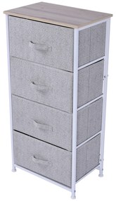 Organizador de Cômoda com 4 Gavetas organizador Armazenamento 45x30x92cm