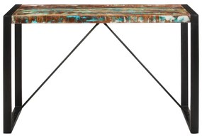 Mesa de jantar 120x55x76 cm madeira recuperada maciça