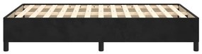 Estrutura de cama sem colchão 120x200 cm veludo preto