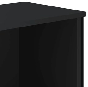Estante 80x31x137,5 cm derivados de madeira preto