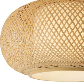 Plafon Inteligente Bambu com Interior Branco Incl. WiFi A60 - Liva