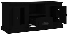 Móvel de TV 100x35,5x45 cm derivados de madeira preto