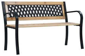 vidaXL Banco de jardim 120 cm madeira