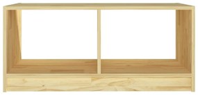 Mesa de centro 75x50x33,5 cm madeira de pinho maciça