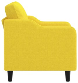 Poltrona 60 cm tecido amarelo-claro
