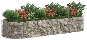 Canteiro elevado/cesto gabião 300x100x50 cm ferro galvanizado