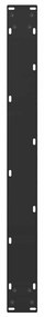 Pés para mesa de jantar em formato de U, 3 peças, preto, 90x(72-73) cm