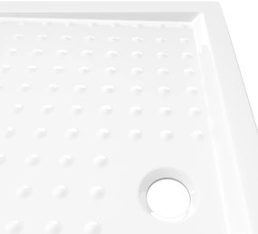 Base de chuveiro com pontos 80x100x4 cm ABS branco