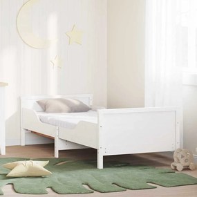 vidaXL Estrutura da Cama Branco 80 x 200 cm Madeira de Pinheiro Sólida