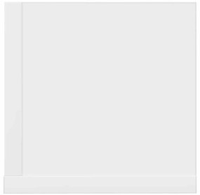 Estantes de parede 2pcs 75x16,5x16,5cm derivados madeira branco