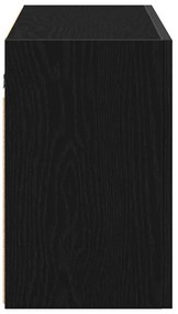 Armário parede p/ casa banho 100x25x40 cm deriv. madeira preto