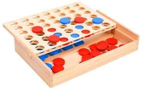 Jogo 4 em linha 24x15x4 cm madeira maciça