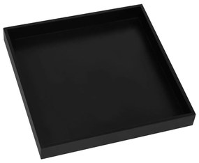 Mesa de apoio 38x38x38,5 cm MDF preto e dourado