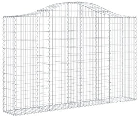 Cestos gabião arqueados 30 pcs 200x30x120/140 ferro galvanizado