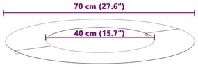 Conjunto de Plantadeiras Plásticas Antracite Plástico Grande