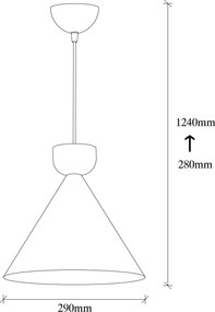 Candeeiro Chandelier Dodo – Preto Cobre – 29 x 29 cm