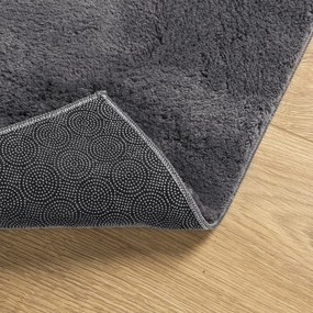 Tapete pelo curto macio e lavável HUARTE 160x230 cm antracite