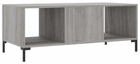 Mesa de centro 102x50x40cm derivados de madeira cinzento sonoma