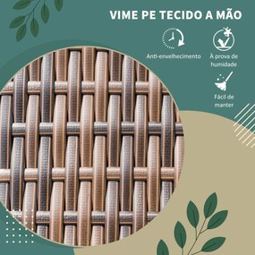 Conjunto de Refeição para Jardim – Ravello – 120x70 cm – Castanho – Vi