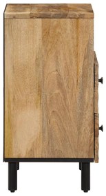 Mesa de cabeceira 50x33x60 cm madeira de mangueira maciça