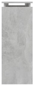 Mesa consola 102x30x80 cm derivados de madeira cinzento cimento