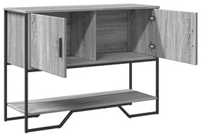 Mesa consola 100x35x74,5 cm derivados madeira cinzento sonoma